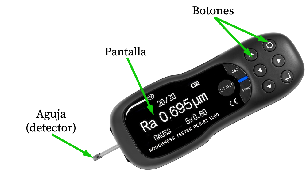 partes de un rugosimetro