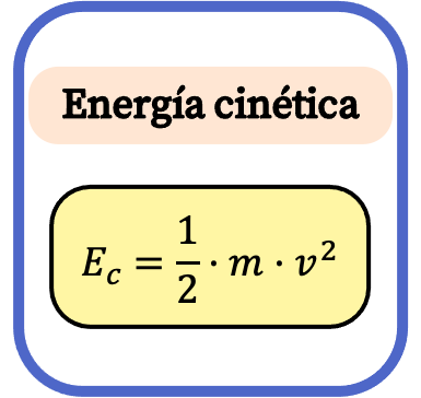 fórmula de la energía cinética