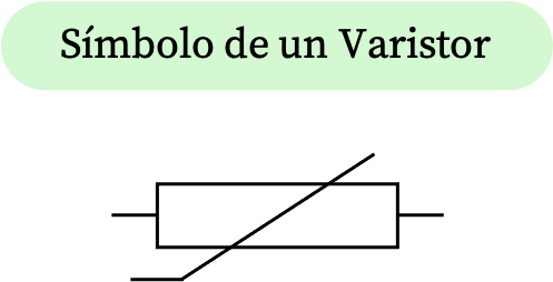 símbolo de un varistor