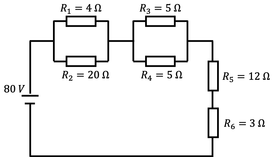 ejercicio resuelto de un circuito mixto